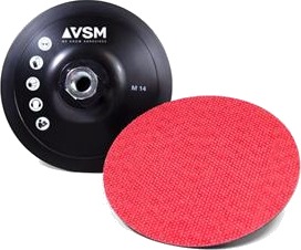 Bagskive Zkl Ø125 M14 Hård Gummi Velcro Bagskive Zkl Ø125 M14 Hård Gummi Velcro