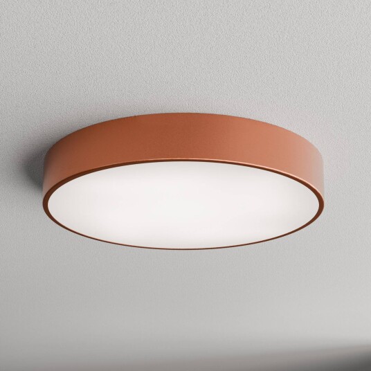 TEMAR LIGHTING Cleo 500 taklampe kobber sensor IP54 Ø 50 cm metall