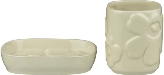 Marimekko Unikko baderomssett 2 deler Beige