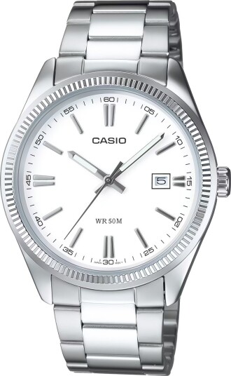 Casio Herreklokke MTP 1302PD 7A1VEF Collection Hvit/Stål Ø39 mm