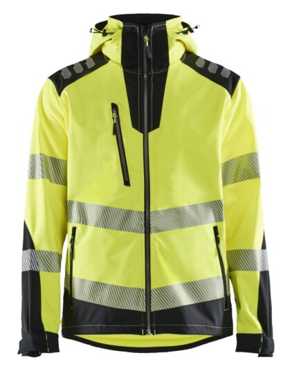 Blåkläder 449125133399XS Softshelljakke varselgul/svart Str. XS, Klær