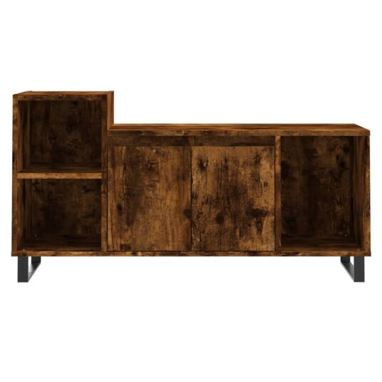 vidaXL TV-benk røkt eik 100x35x55 cm konstruert tre 8721012113688