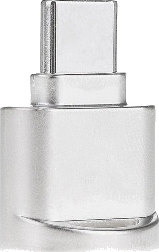 Micro SD Kortleser til USB-C 3.1 Adapter - Sølv Micro SD Kortleser til USB-C 3.1 Adapter - Sølv