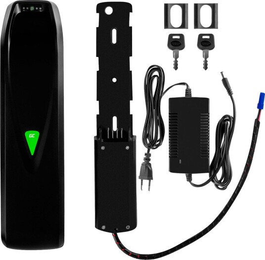 Elsykkelbatteri Green Cell med lader 14,5 Ah/522 Wh Elsykkelbatteri Green Cell med lader 14,5 Ah/522 Wh