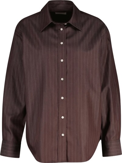 Gant Rel Striped Poplin Shirt Brown 34