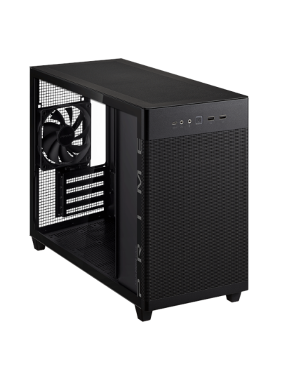 ASUS Prime AP201 Mini Tower Kabinett med Herdet Glass Svart ASUS Prime AP201 Mini Tower Kabinett med Herdet Glass Svart