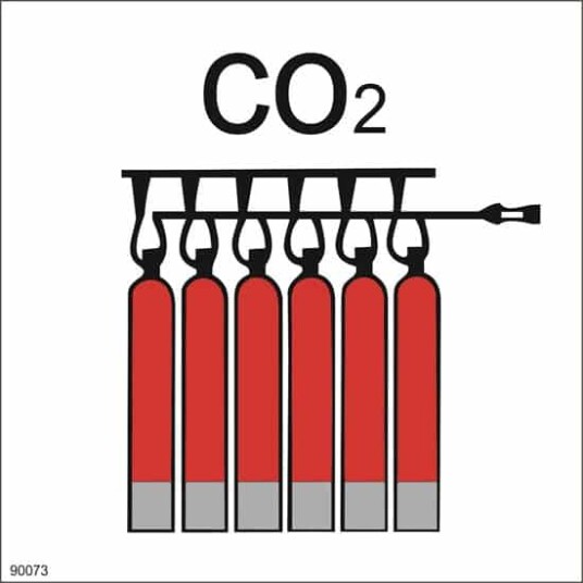 FIXED CO2 FIRE EXTINGUISHING BATTERY 15X15CM PVC 20x20cm