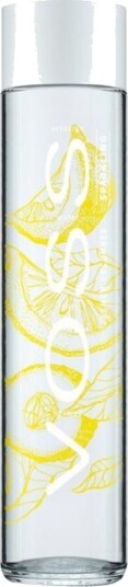 VOSS kullsyrevann med sitron & agurk glassflaske 375 ml