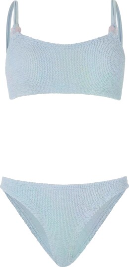 Hunza G Cassie Beaded Bikini Metallic Ice Blue Bikini Lyseblå Hunza G Cassie Beaded Bikini Metallic Ice Blue Bikini Lyseblå