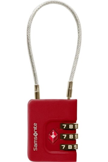 Samsonite Cablelock 3 Dial Tsa - Red - ONE SIZE