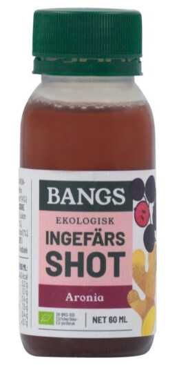 Bangs Ingefær-shot - Eple, ingefær, aronia 60ml Bangs Ingefær-shot - Eple, ingefær, aronia 60ml