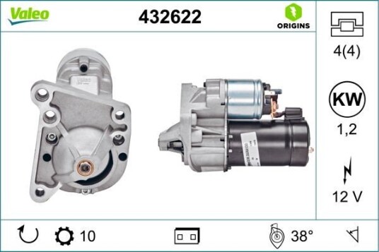 Starter VALEO 432622 Starter VALEO 432622