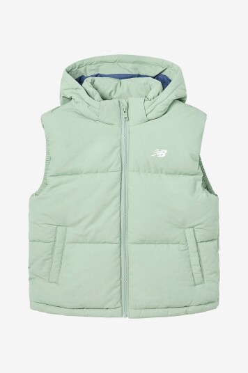 New Balance Vest NB Wide Baffle Small Logo Gilet Grønn New Balance Vest NB Wide Baffle Small Logo Gilet Grønn