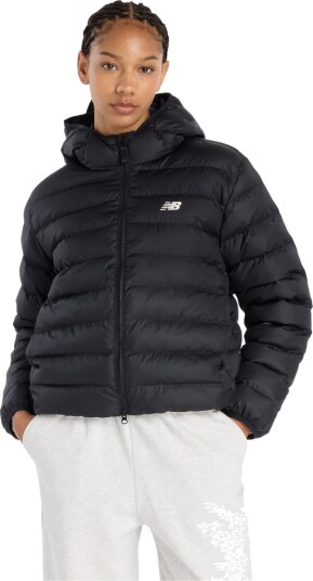 New Balance Sport Essentials Hooded Puffer Jacket - Black - XL