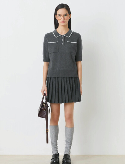 SUNCOO Paris Falda - Grey - XS SUNCOO Paris Falda - Grey - XS