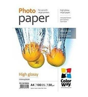 ColorWay - photo paper - high-glossy - 50 sheet(s) - 100 x 150 mm - 180 g/m ColorWay - photo paper - high-glossy - 50 sheet(s) - 100 x 150 mm - 180 g/m