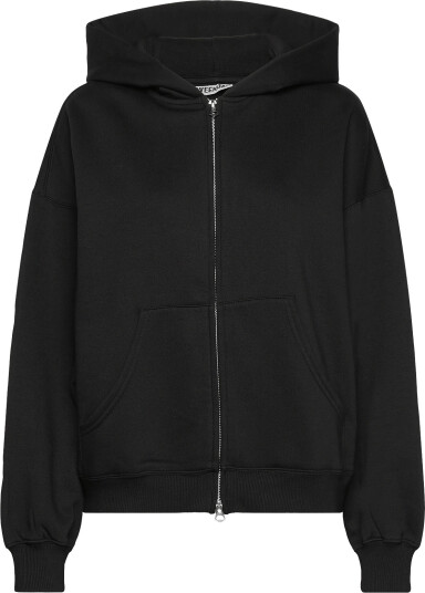 Weekday Oversized Heavyweight Zip Hoodie Black XL