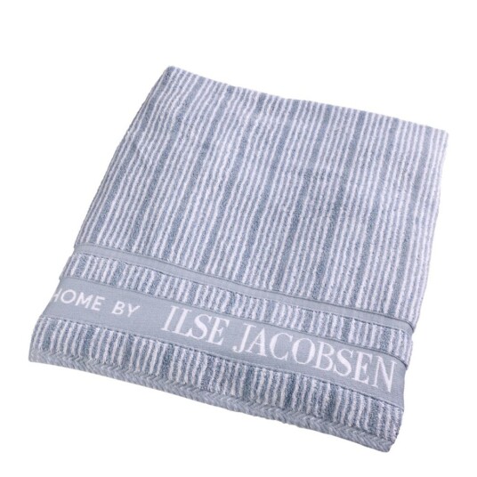 Home By Ilse Jacobsen Bath Collection håndkle 70x140 cm powder blue stripes