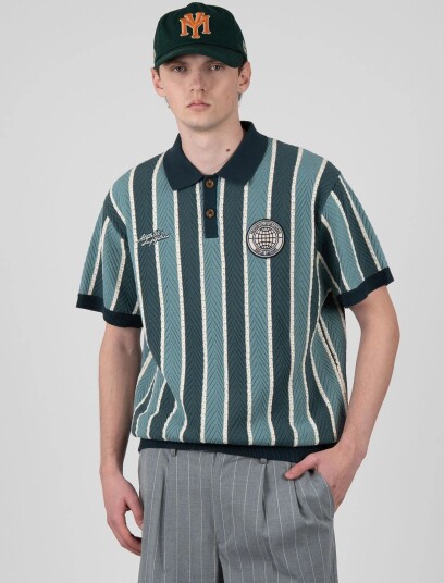 Prohibited Court Knit Polo Green XL
