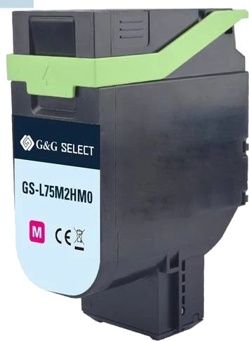 TB Toner Magenta Høykapasitet (8.800) erstatter Lexmark 75M2HM0 TB Premium toner
