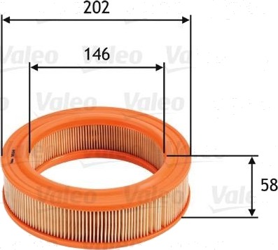 Luftfilter VALEO 585644
