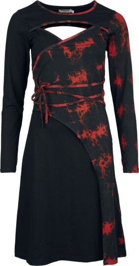 Innocent Middellang kjole Valentina Dress XS til XL Damer svart rød Innocent Middellang kjole Valentina Dress XS til XL Damer svart rød