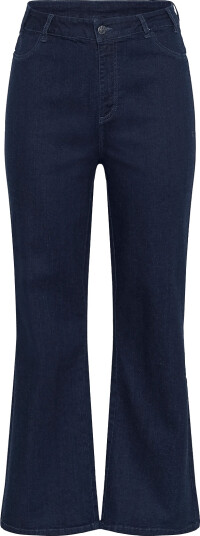 Kaffe Curve Kclaurina Flared Full Length Jeans   Navy   46
