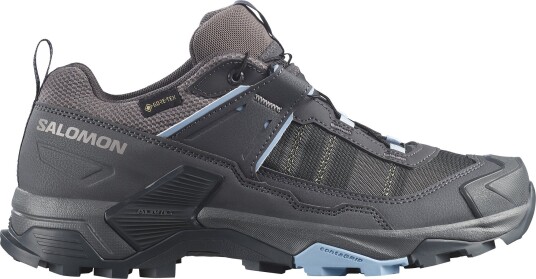 Salomon Women"s X Ultra 5 Gore tex Asphalt / Castlerock / Brunnera Blue 6