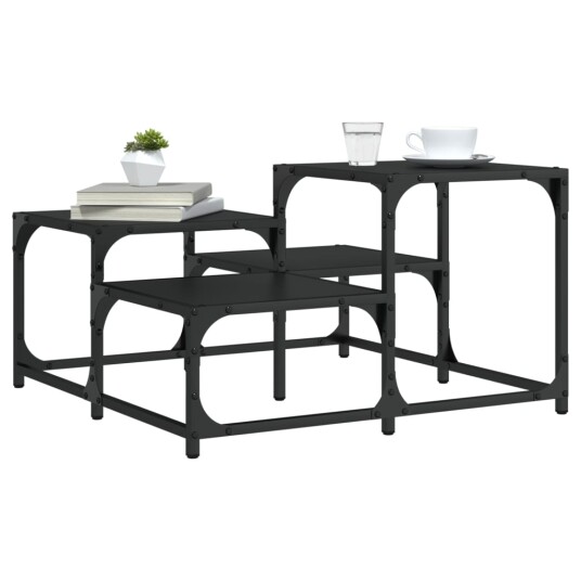  Salongbord svart 68x68x40 cm konstruert tre 8721012195295