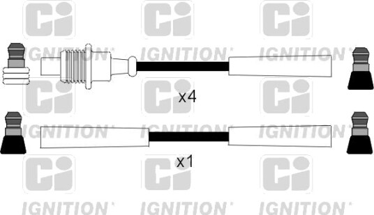 Tennplugg kabelsett QUINTON HAZELL XC254