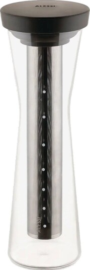 Alessi Carafe For Cold Brew Coffee In Borosilicate Glass And Thermoplastic Brown Filter In 18/10   BROWN   D10.5 cm