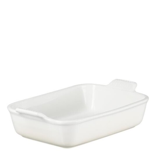 Le Creuset Heritage rektangulært ildfast form 26x19 cm meringue Le Creuset Heritage rektangulært ildfast form 26x19 cm meringue