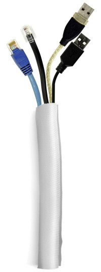 MULTIBRACKETS M Universal Cable Sock Roll Self Wrap Silver 25m L 25mm