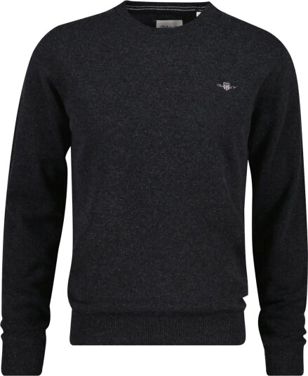 Gant Superfine Lambswool C Neck   DK CHARCOAL MELANGE   XXL