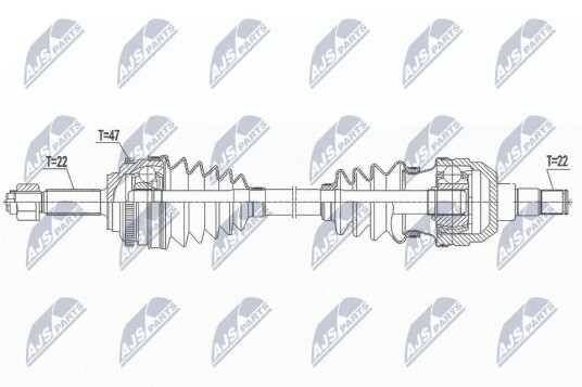 Nty Drivaksel NTY NPW DW 043
