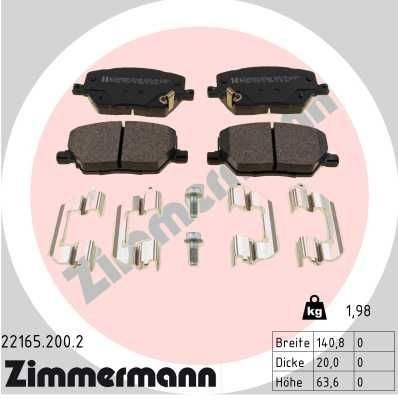 Bremseklosser ZIMMERMANN 22165.200.2
