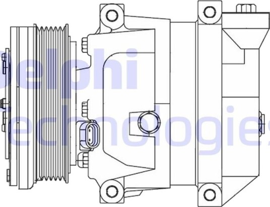 DELPHI CS10095-12B1 AC-kompressor