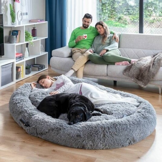 Innovagoods XXL Anti-stress seng for mennesker og dyr grå Innovagoods XXL Anti-stress seng for mennesker og dyr grå