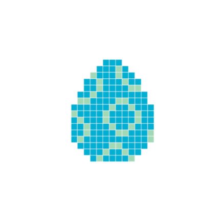 Pixelhobby Â Påskeegg Blå Pixelhobby Påske Perlemønster