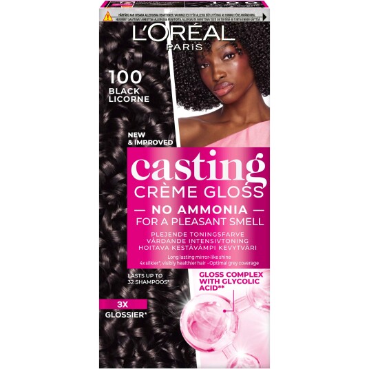 L"Oréal Paris Casting Crème Gloss 100 Black Licorne L"Oréal Paris Casting Crème Gloss 100 Black Licorne