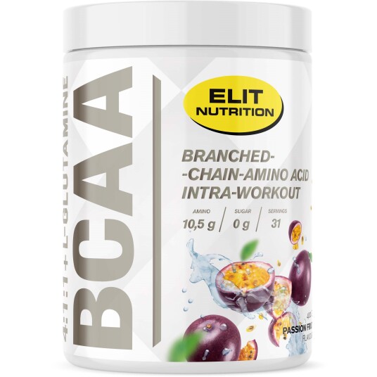 Elit Nutrition ELIT Bcaa 4:1:1 + L-glutamine Passion Fruit 400 g