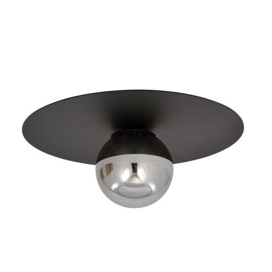 Emibig Solar taklampe 1 lys - Svart/Røykfarget