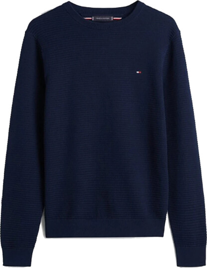 Tommy Hilfiger Seasonal Structure Cneck - Navy - L Tommy Hilfiger Seasonal Structure Cneck - Navy - L