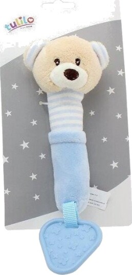 Tulilo Ranglebamse med Lyd 17 cm Blå Bjørn