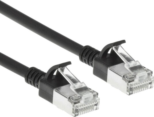 Act Sort 3 Meter Lszh S/Ftp Cat6a Tynd Patchkabel Snagless Med Rj45-Stik Db7903 Act Sort 3 Meter Lszh S/Ftp Cat6a Tynd Patchkabel Snagless Med Rj45-Stik Db7903