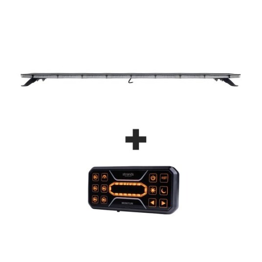 Strands Varsellysbjelke Monitum 12/24V 115W 1391 mm Med Fjernkontroll Strands Varsellysbjelke Monitum 12/24V 115W 1391 mm Med Fjernkontroll