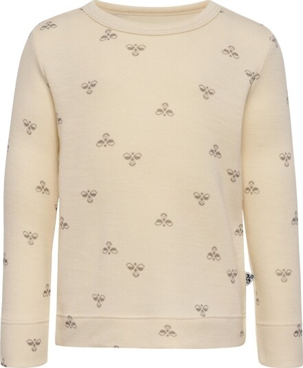 Hummel Genser   Ull/Viskose   HmlMini   Hvitkappegrå   Hummel   3 år (98)   Genser   Beige
