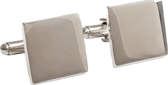 edd. Edd. Cufflinks SQUARE SILVER One Size