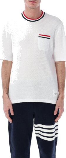 Thom Browne Herre Topper Hvit L, Thom Browne Herre Topper Hvit L,