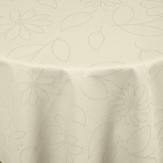 ERWIN M. Duk Floralie rund; 140 cm Ø; Champagnebeige; Rund
